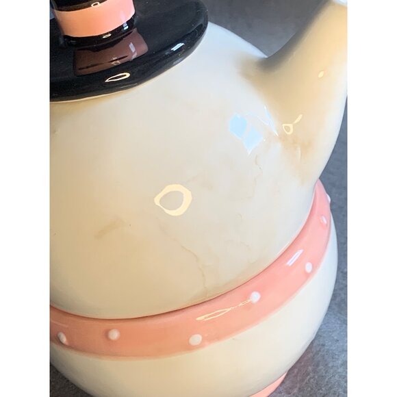 Johanna Parker Snowman Teapot and Teacup Set Vintage Johanna Parker Teapot Set - Picture 4 of 12